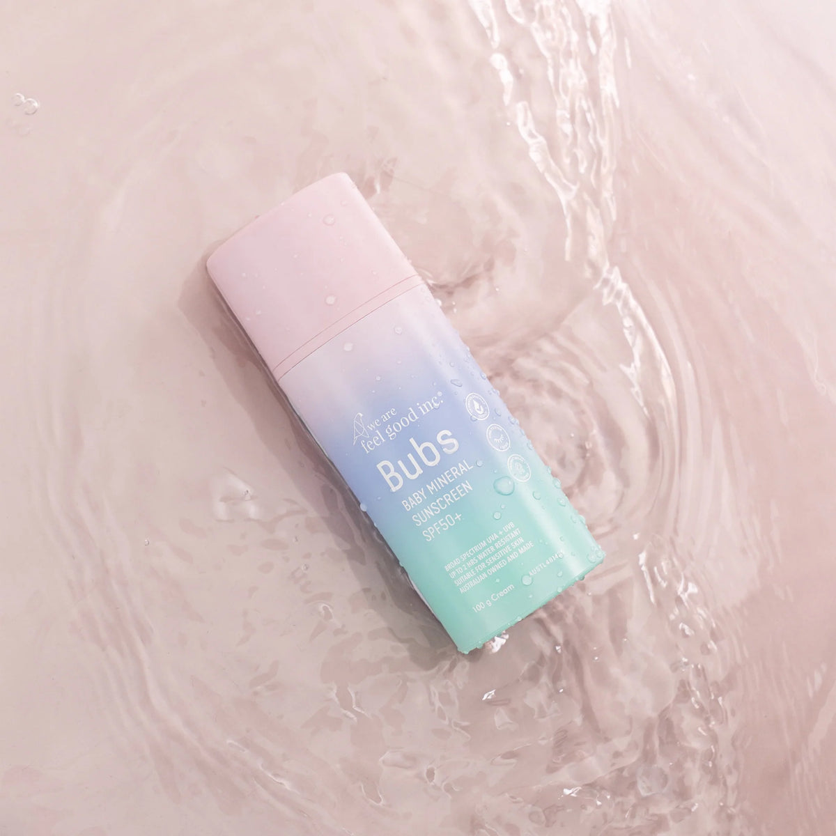 We Are Feel Good Bubs Baby Mineral Sunscreen SPF50+ 100g