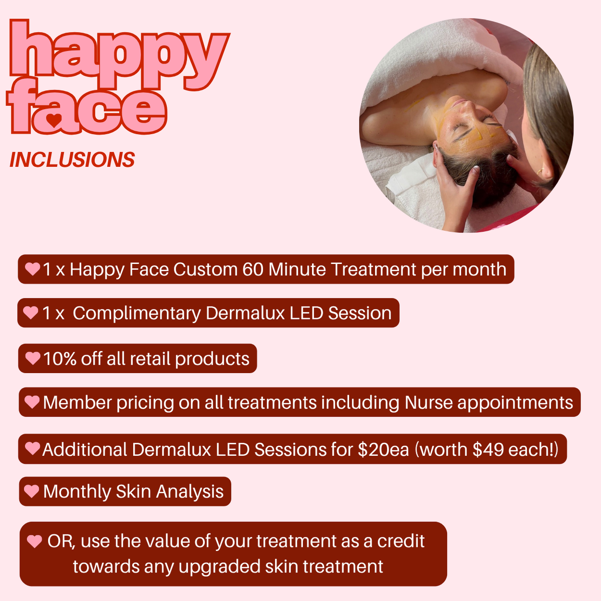 Happy Face Membership Yearly - Pay 10, Get 12!