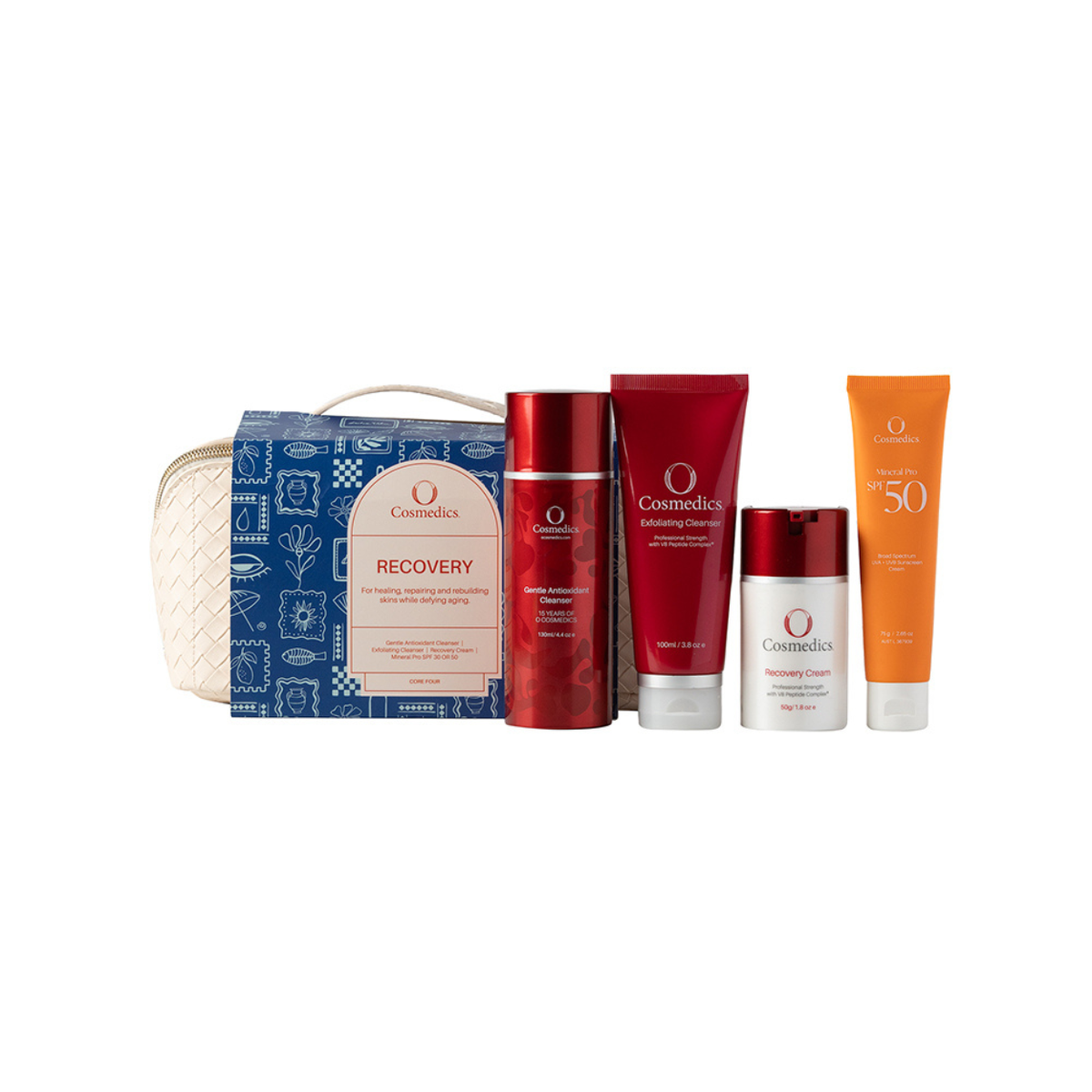 O Cosmedics Holiday Core Four 2025 Kit - Recovery