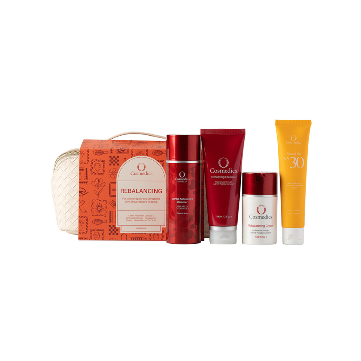 O Cosmedics Holiday Core Four 2025 Kit - Rebalancing