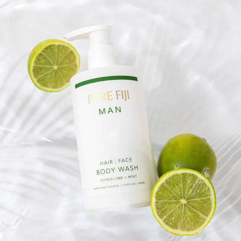 Pure Fiji Man Hair Face & Body Wash 280ml