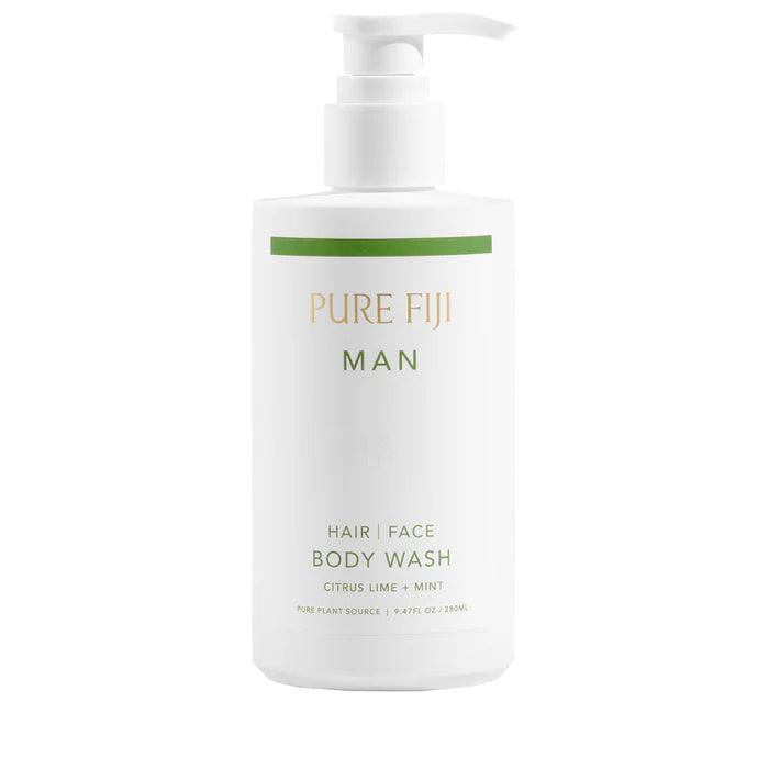 Pure Fiji Man Hair Face & Body Wash 280ml