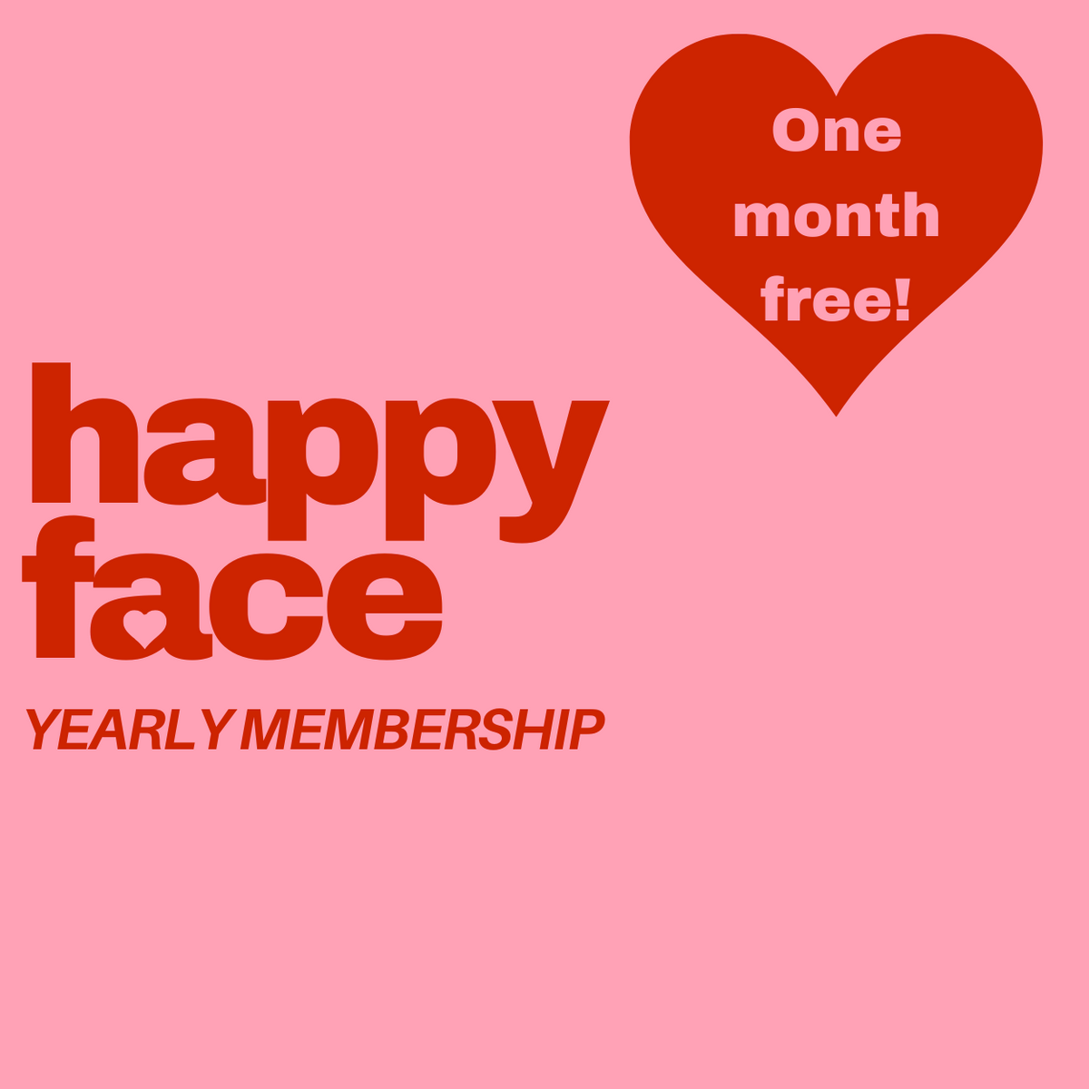 Happy Face Membership Yearly
