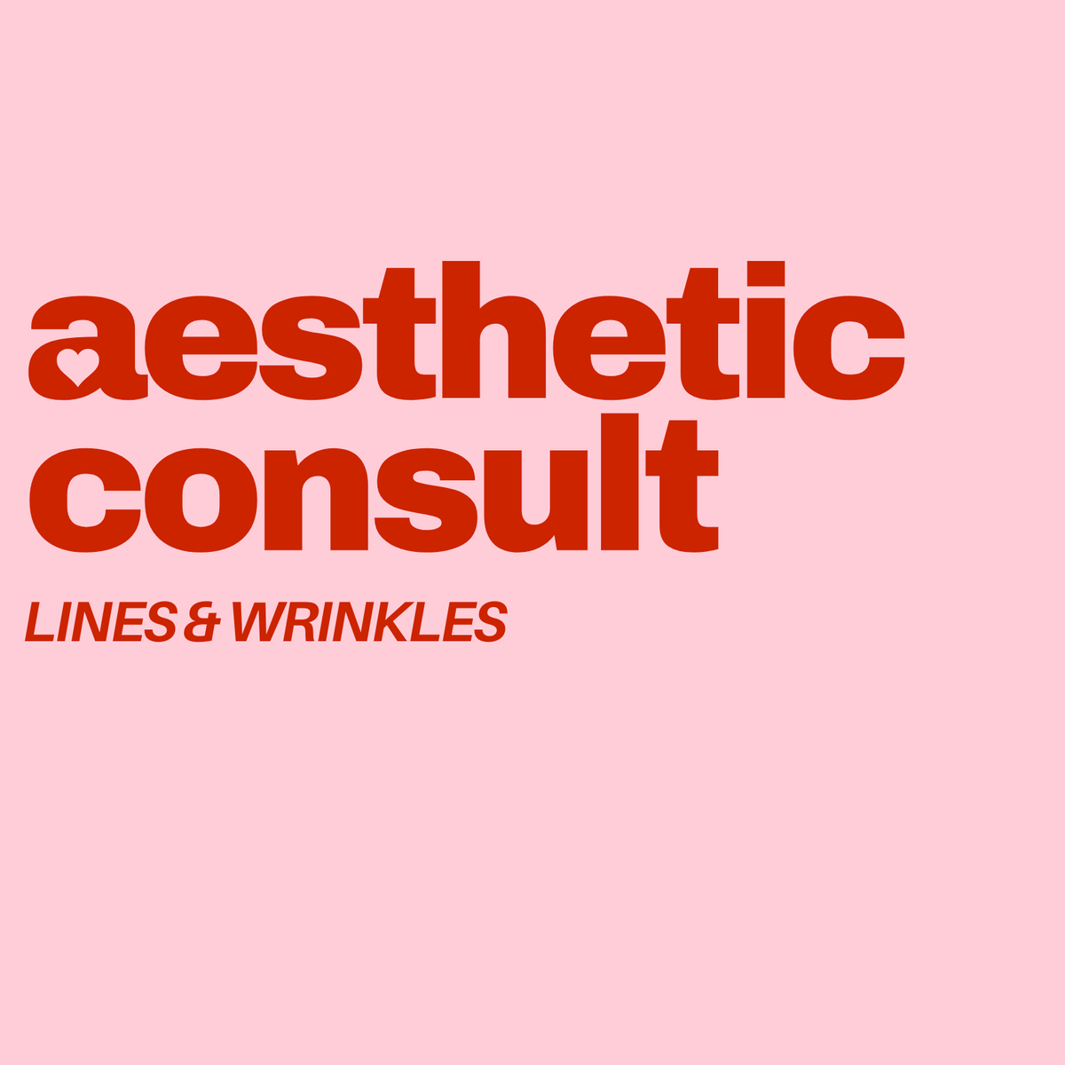 Aesthetic Nurse Consult Lines &amp; Wrinkles