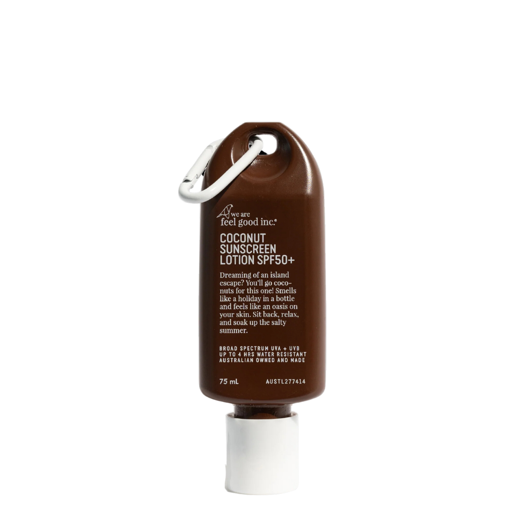 We Are Feel Good Coconut Sunscreen Lotion SPF50+ Traveller 75ml