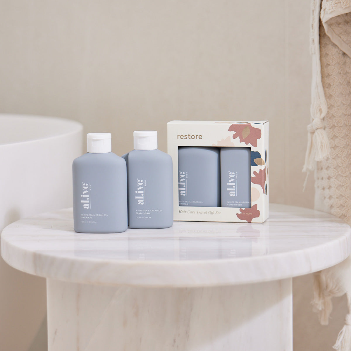 al.ive body Restore Hair Care Travel Duo Gift Set