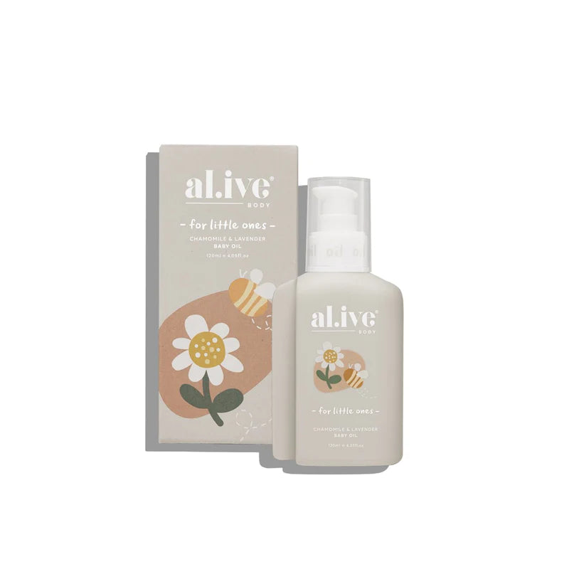 al.ive body Chamomile &amp; Lavender Baby Oil 120ml