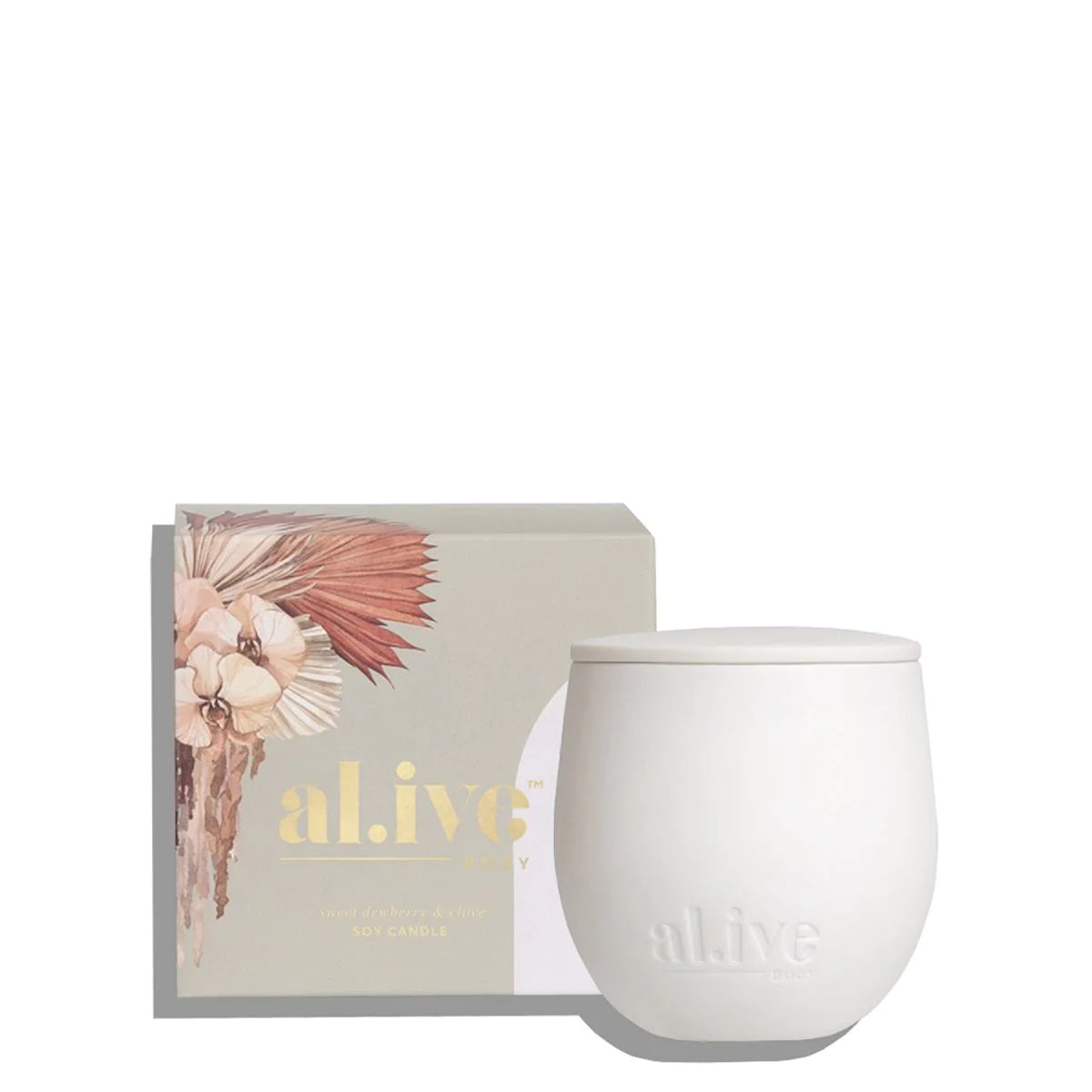 al.ive body Soy Candle - Sweet Dewberry & Clove 295g